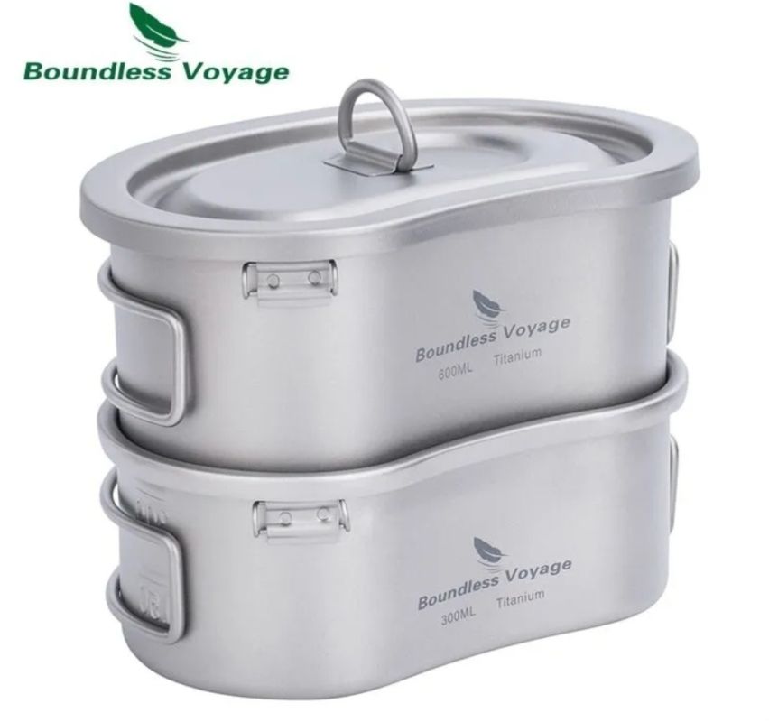 Минимальный набор походной посуды - легче некуда.