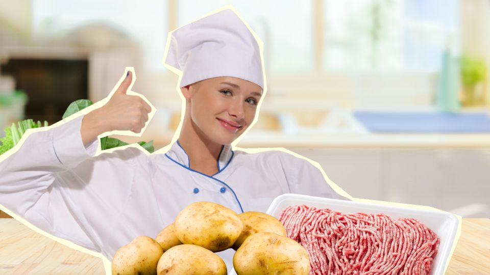 Так картошку с фаршем готовят ресторанные повара для себя: получается очень вкусно