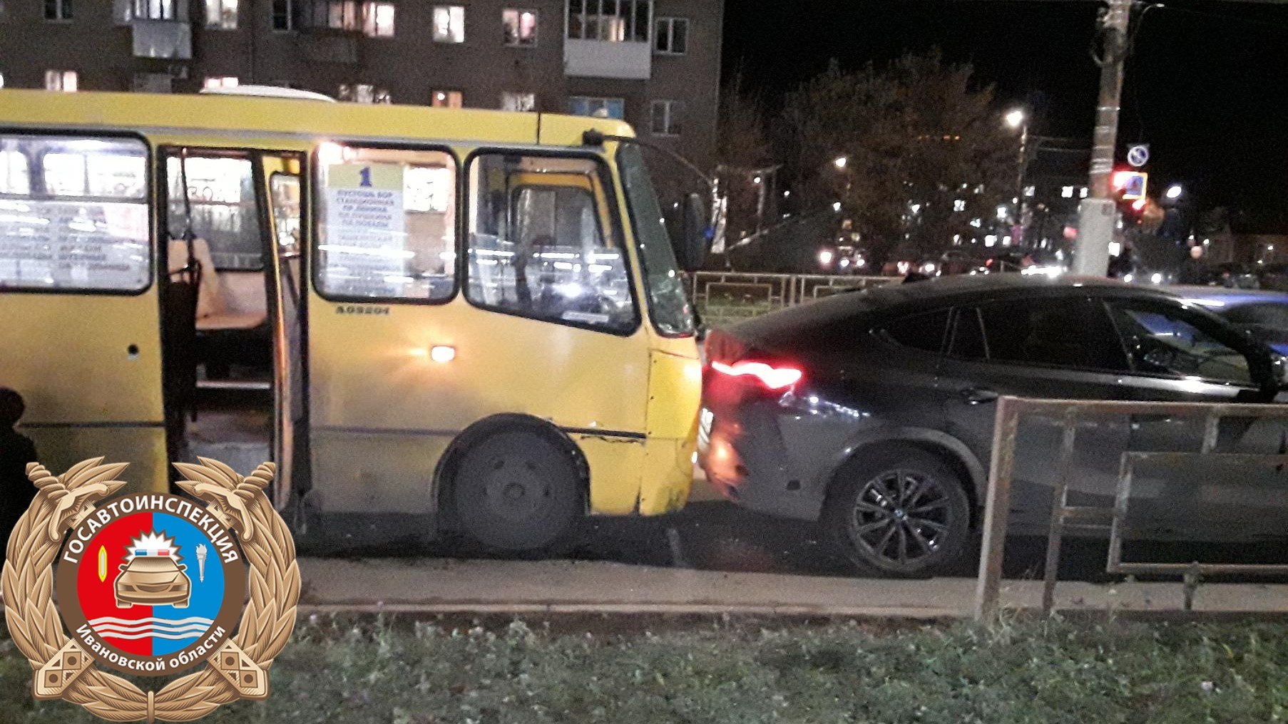 За сутки в Иванове случилось 2 ДТП с общественным транспортом