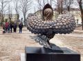 Статую птицы Сирин установили в центре Пучежа Ивановской области