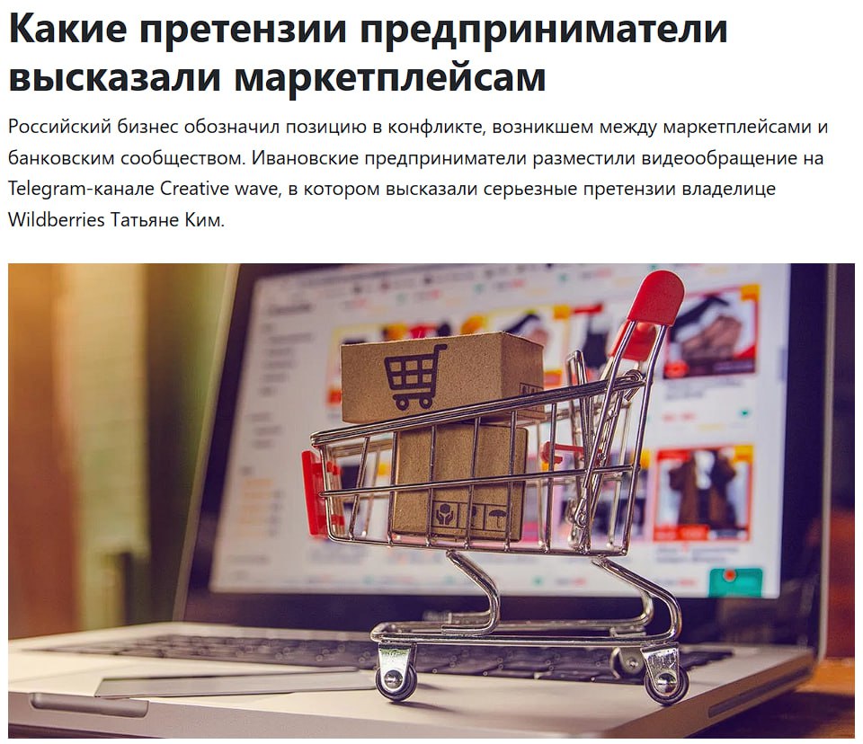 Российские предприниматели пошли против Wildberries