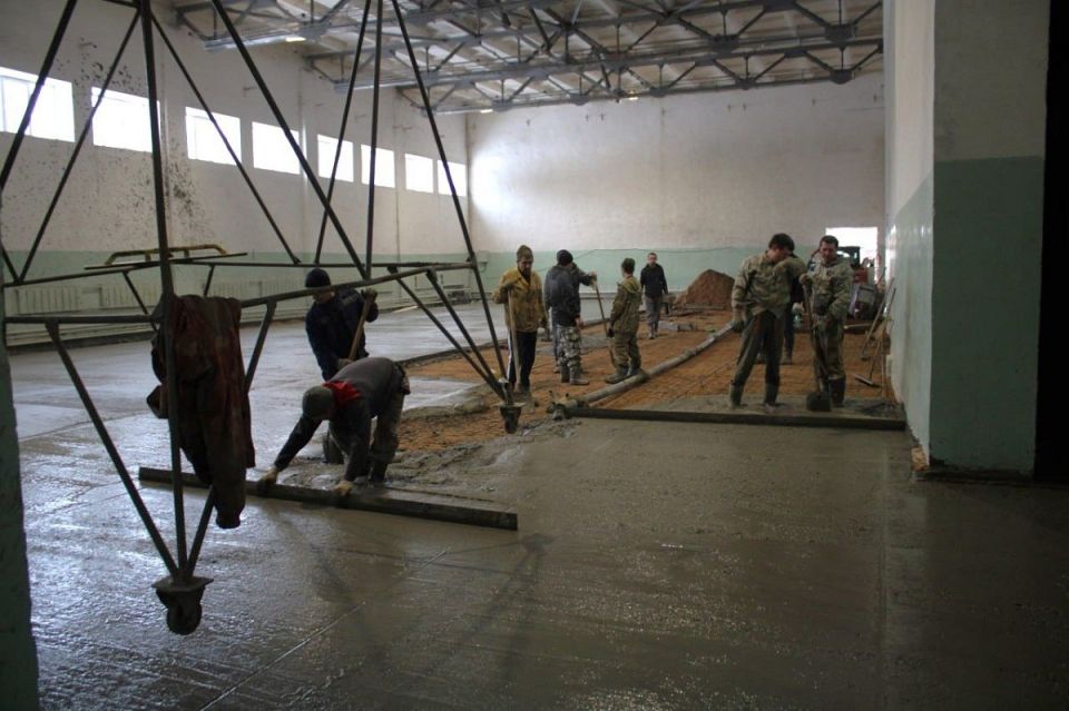 Спортивный зал ремонтируют в селе Новые Горки Ивановской области