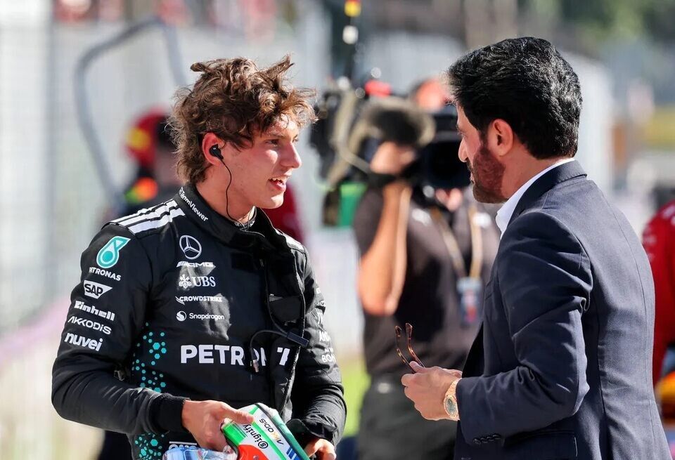 Поддержка от FIA: Мохаммед бен Сулайем за Андреа Кими Антонелли