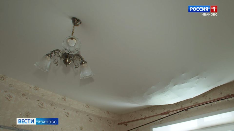 В доме 2А на Академической улице в Иванове провалился потолок