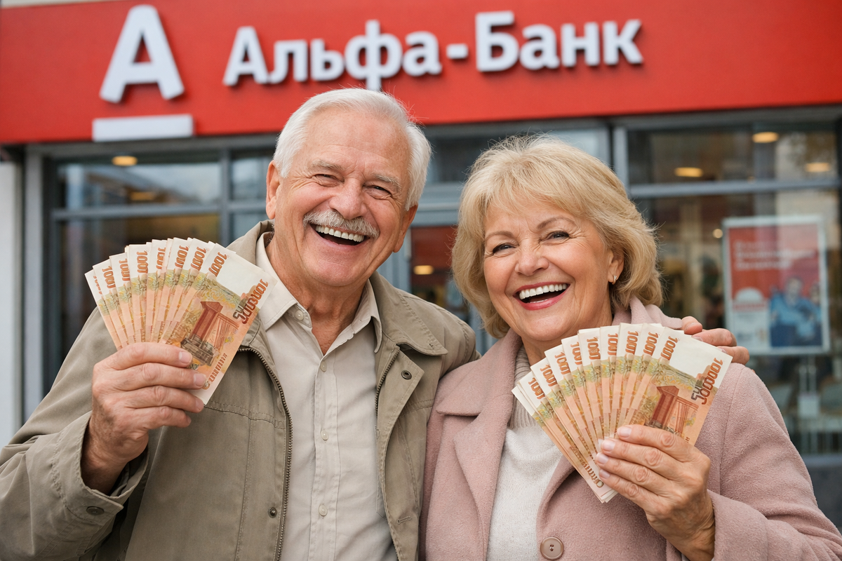 Альфа-Банк предлагает пенсионерам 5000 рублей за перевод пенсии
