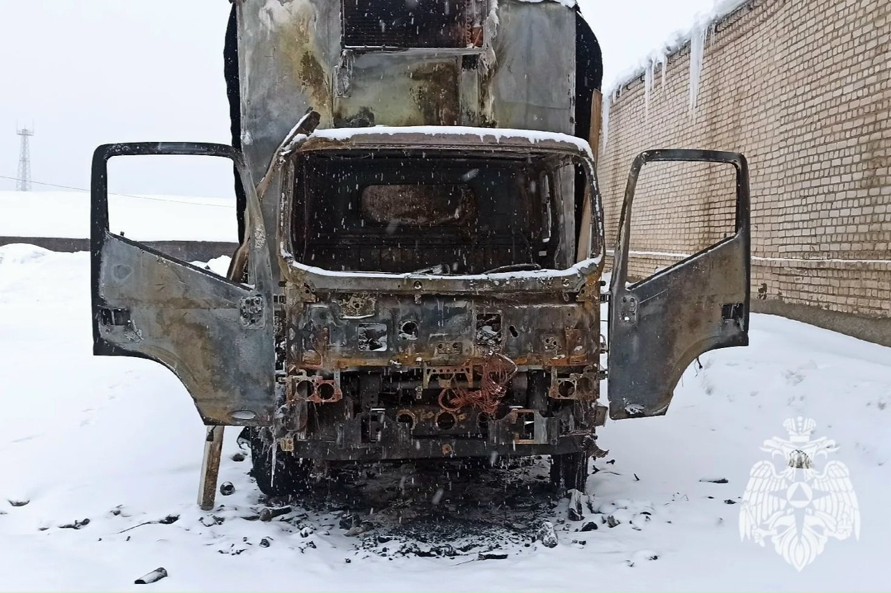 В Юже Ивановской области сгорел «Камаз»