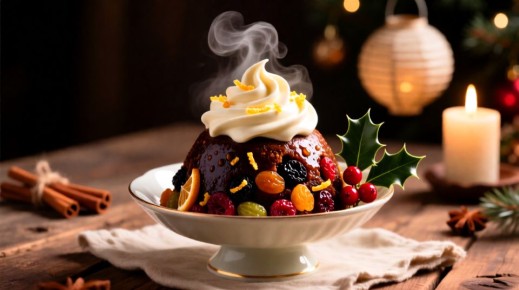 Рождественский пудинг с бренди-кремом: кулинарная традиция в каждой ложке