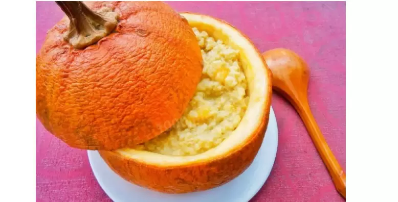 Ароматная пшённая каша с тыквой