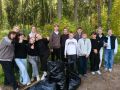 Ученики Каменской школы приняли участие в трудовом десанте по уборке рощи
