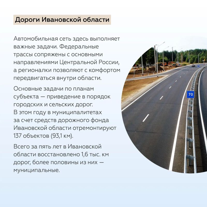 Дорожные работы в Ивановской области Дорожные работы в Ивановской области