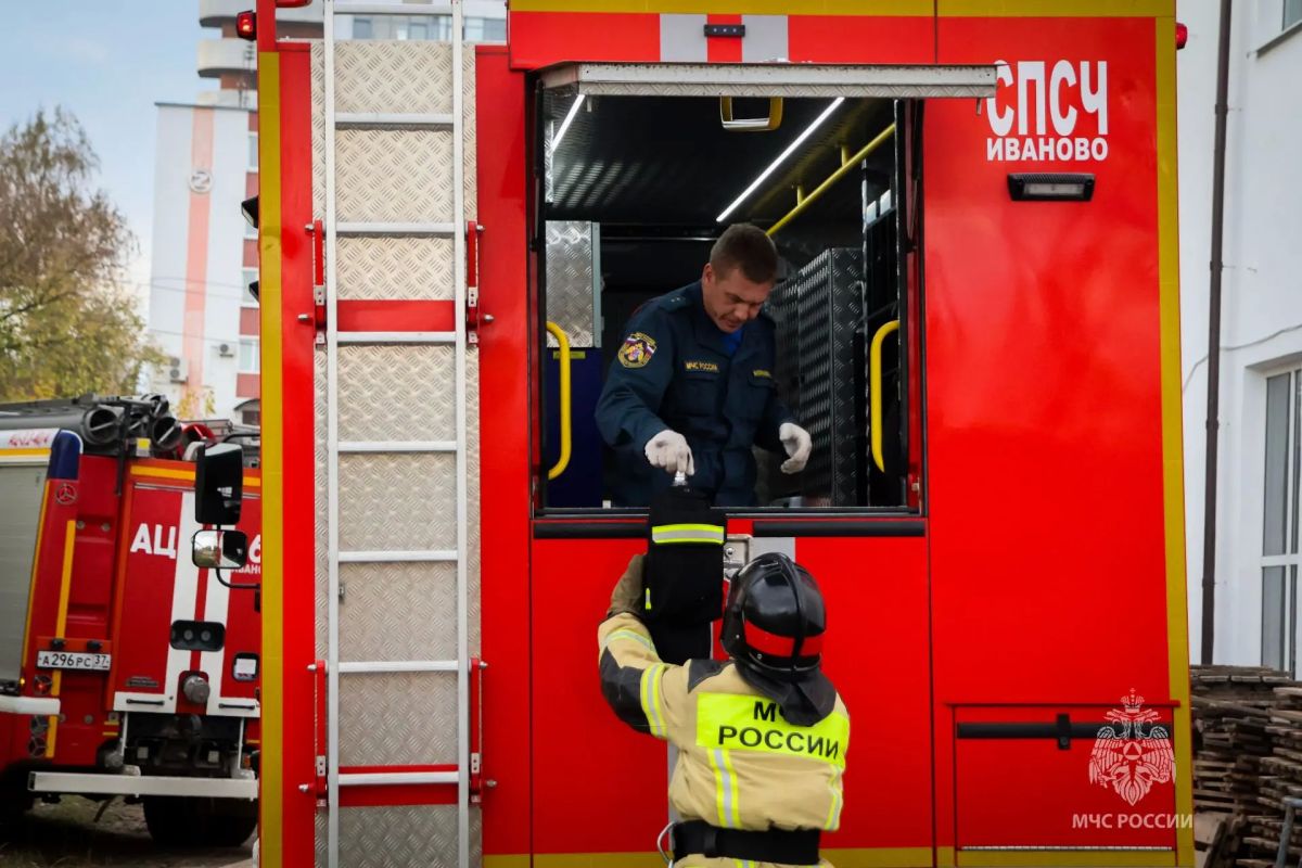 Пожар в Иванове оперативно ликвидирован Пожар в Иванове оперативно ликвидирован