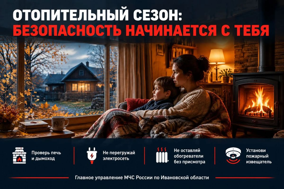 Осень: как безопасно пользоваться отопительными приборами
