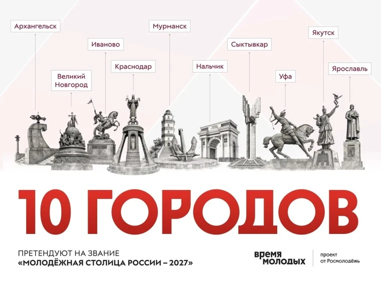 Иваново вошел в ТОП-10 городов-номинантов на звание «Молодежная столица России – 2027»