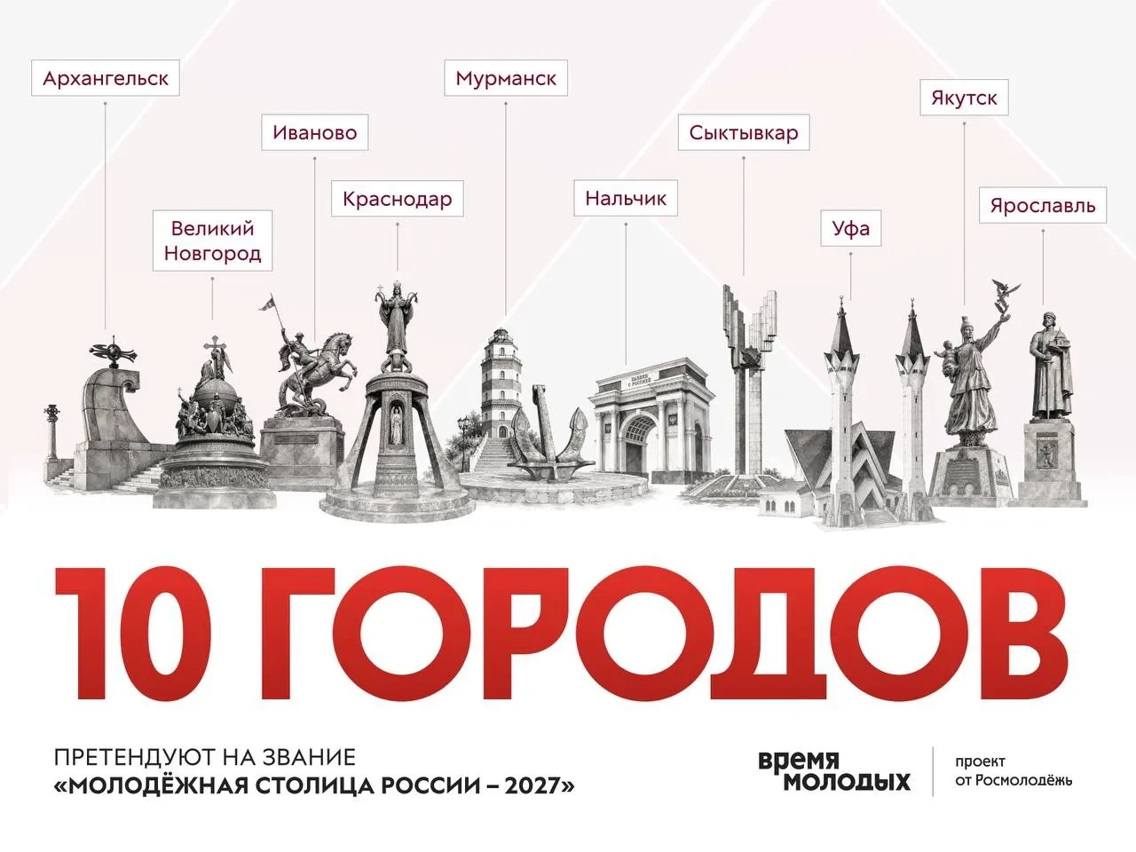 Иваново – в топ-10 претендентов на звание «Молодёжной столицы России – 2027»